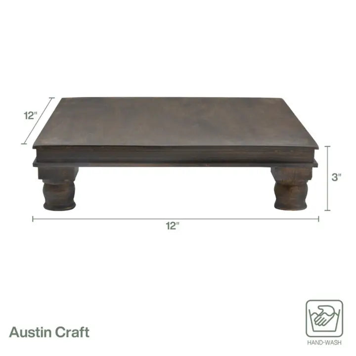 AUSTIN CRAFT ESPRESSO RAISED SERVING BOARD