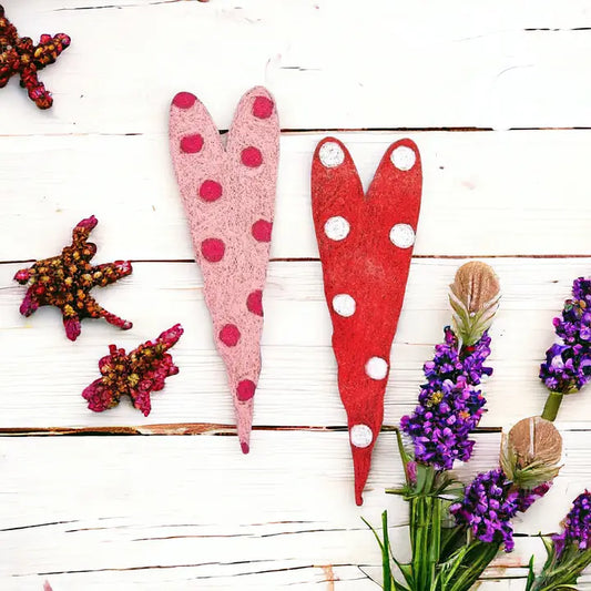 METAL POLKA DOT HEARTS