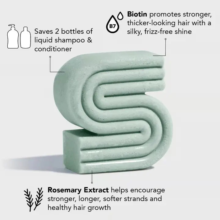 ROSEMARY & BIOTIN VOLUMIZING SOLID SHAMPOO