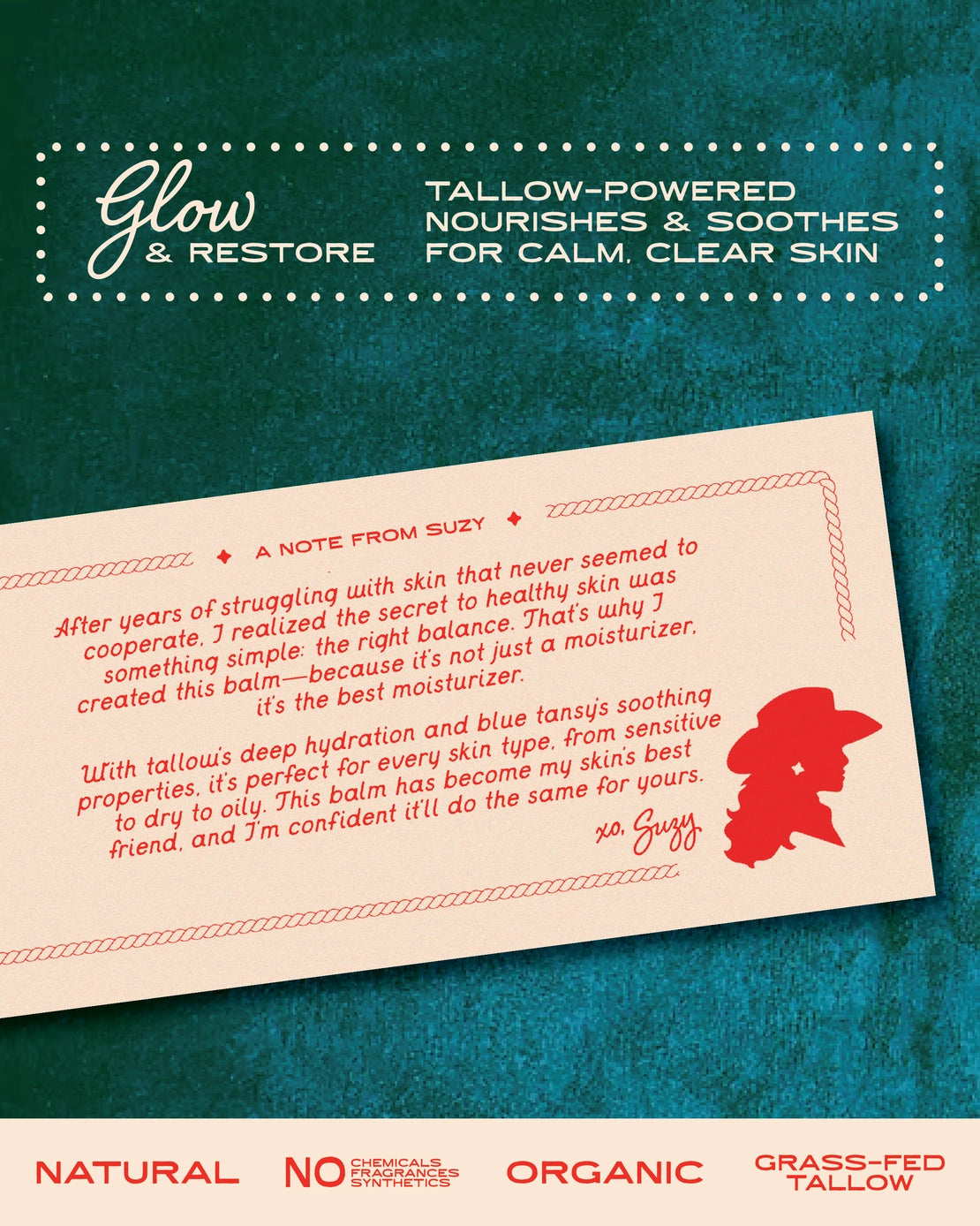 NATURAL BLUE TANSY TALLOW FACE MOISTURIZER