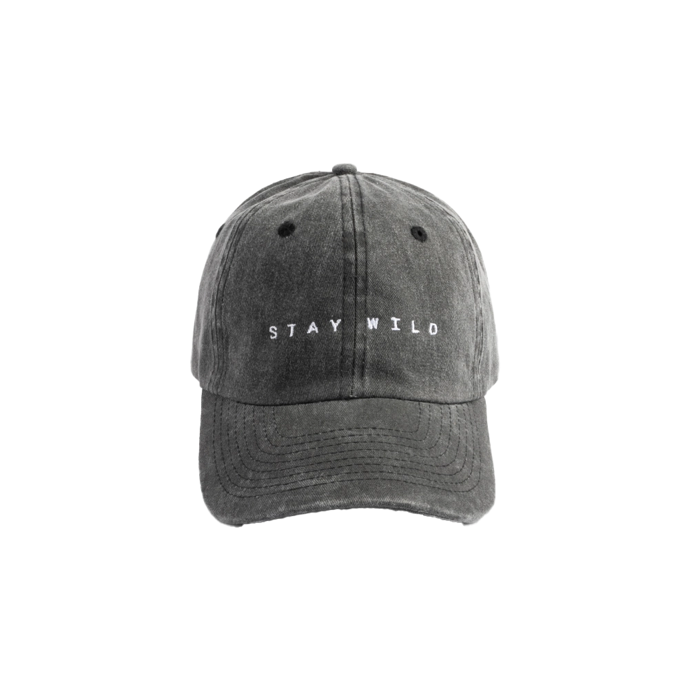 BLACK COTTON DAD HAT