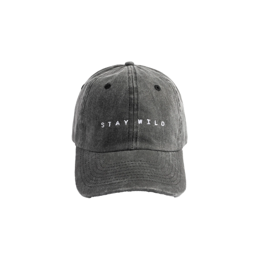 BLACK COTTON DAD HAT