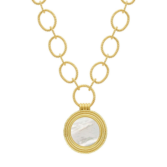 CLARISSE NECKLACE - FLAT MOTHER OF PEARL