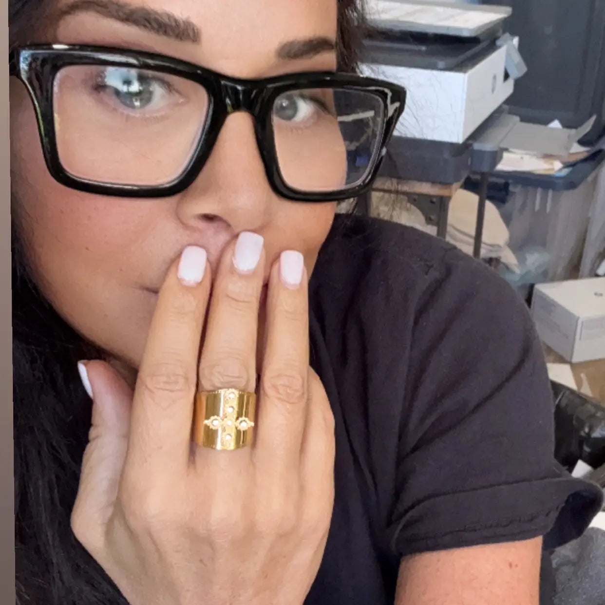 STATEMENT CROSS RING