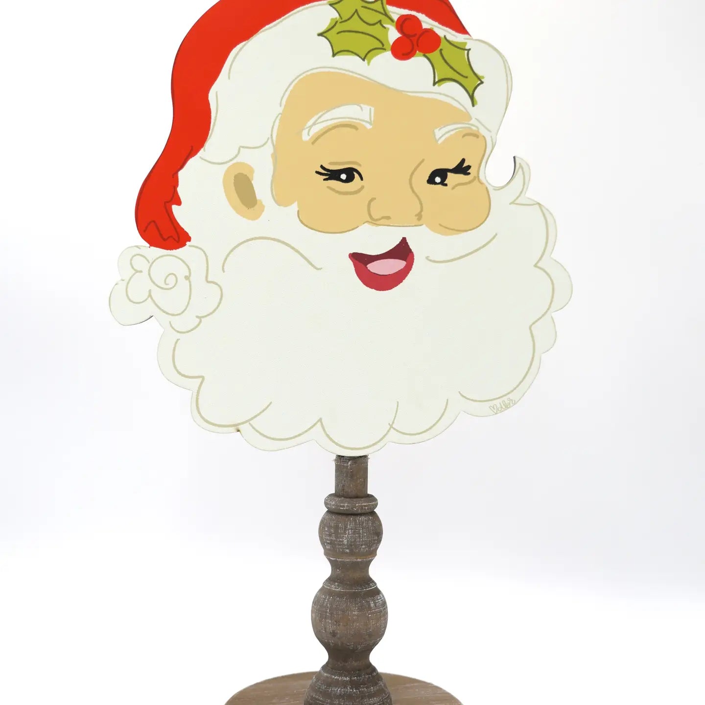 RED JOLLIEST SANTA TOPPER