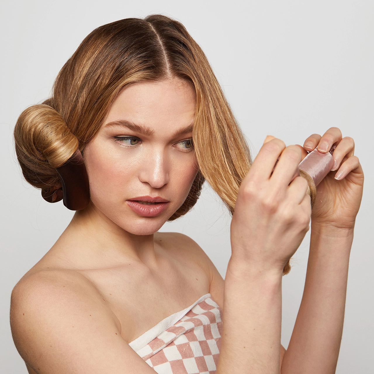 SATIN JUMBO FLEXI RODS 4 PC - ROSEWOOD