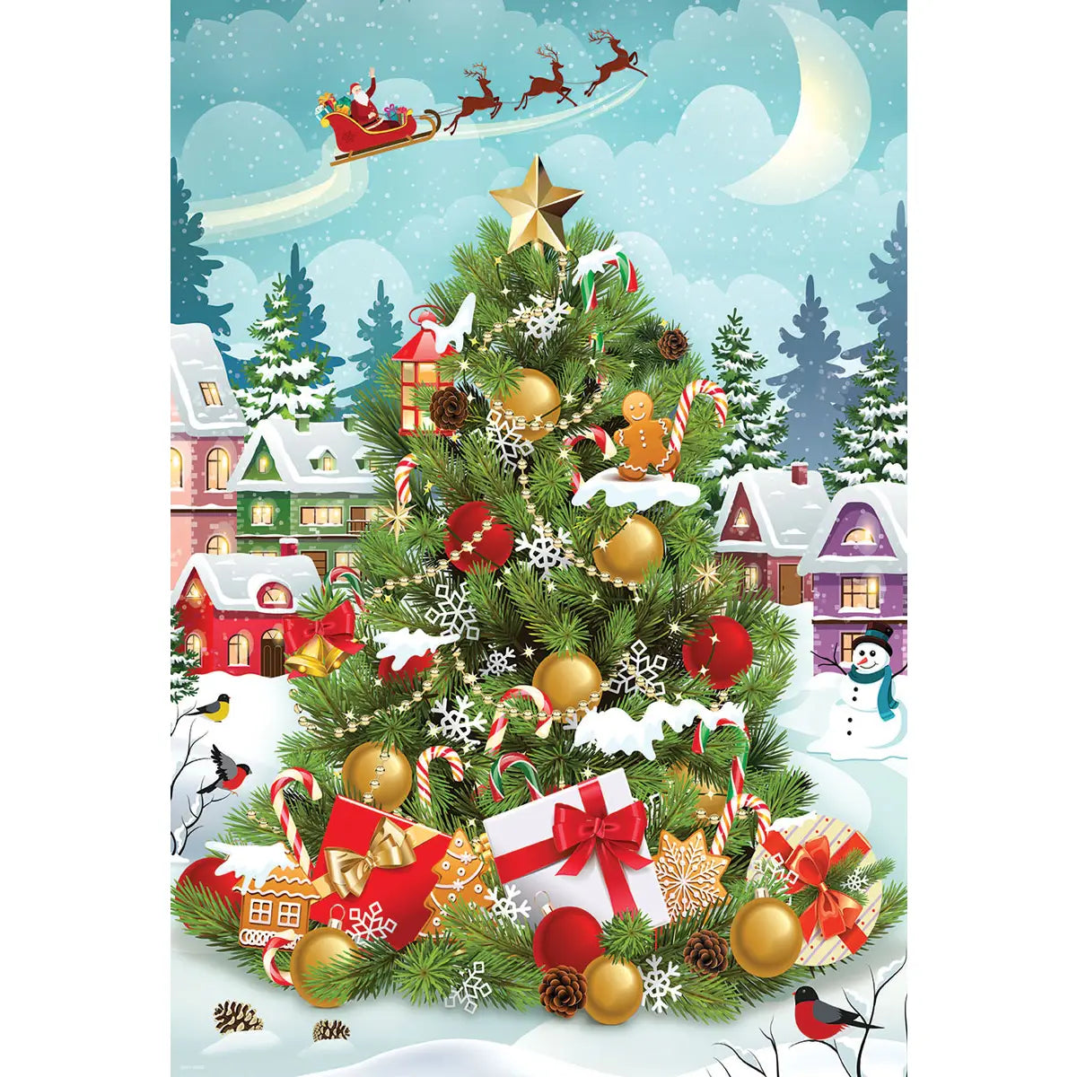 CHRISTMAS TREE TIN PUZZLE