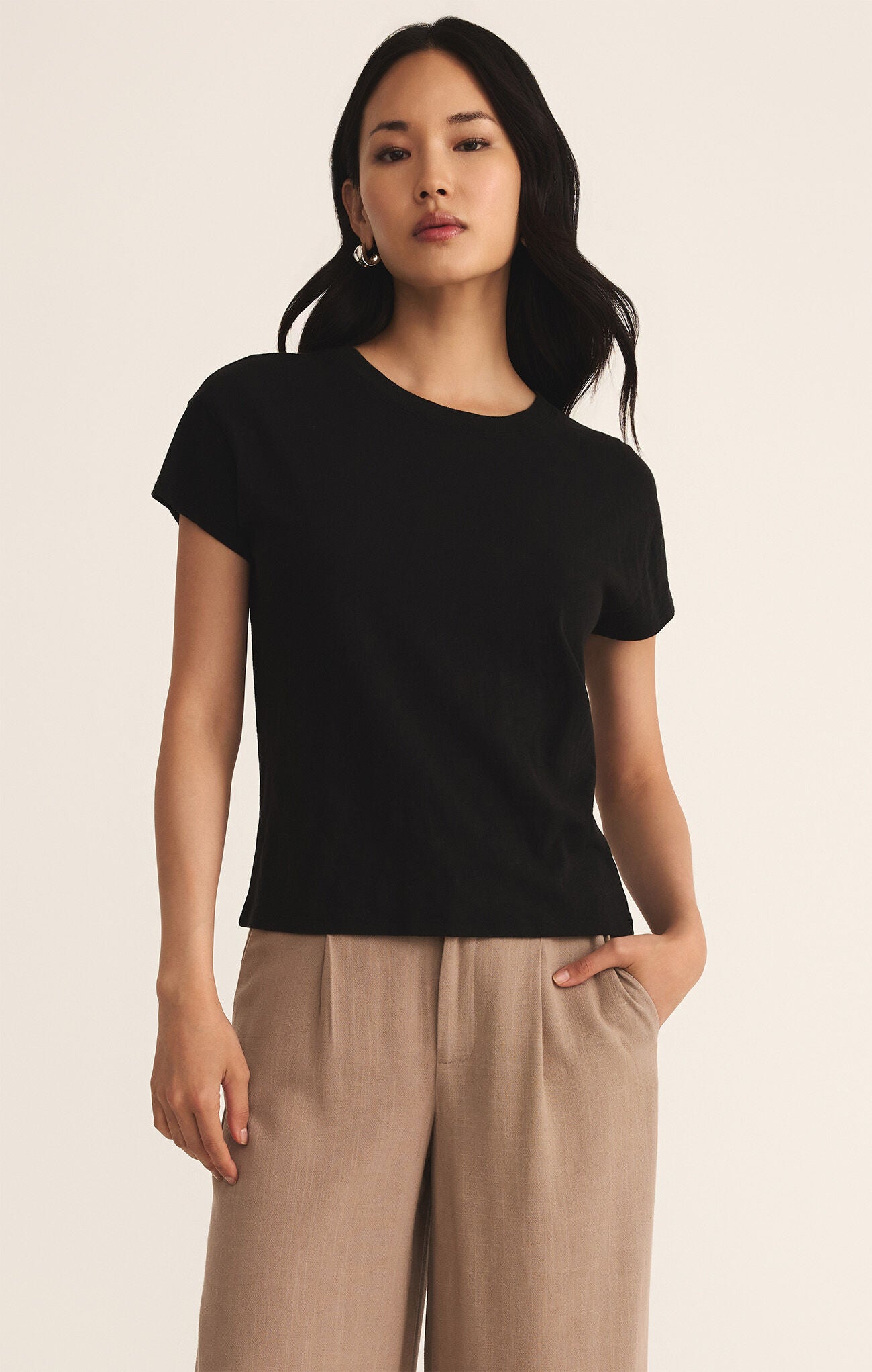 MODERN SLUB TEE - BLACK