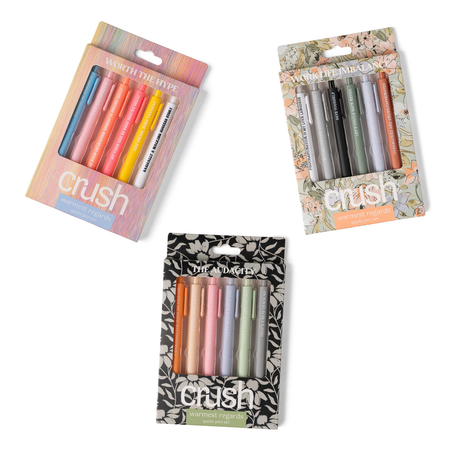 WARMEST REGARDS QUOTE PEN SET