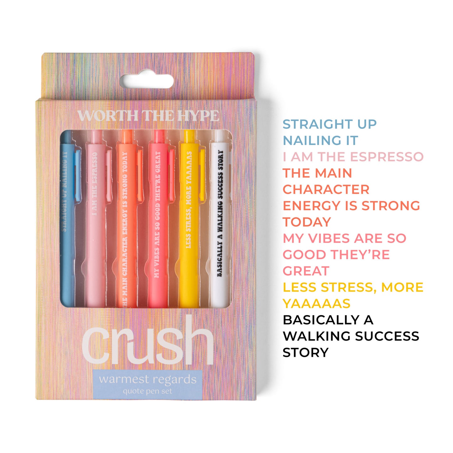WARMEST REGARDS QUOTE PEN SET
