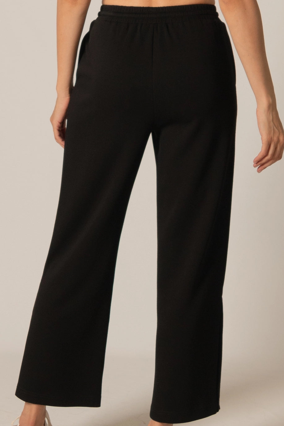 BUTTER MODAL SIDE BINDING WIDE LEG PANTS