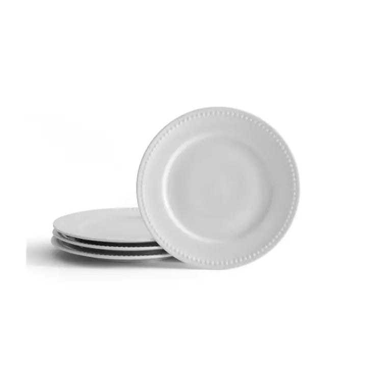 EVERYDAY WHITE BEADED SALAD PLATE