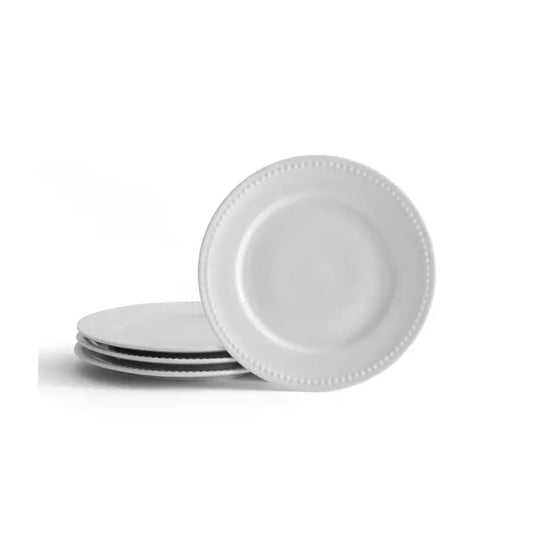 EVERYDAY WHITE BEADED SALAD PLATE
