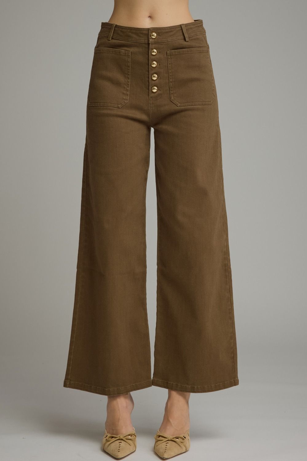 BROWN WIDE LEG PANT