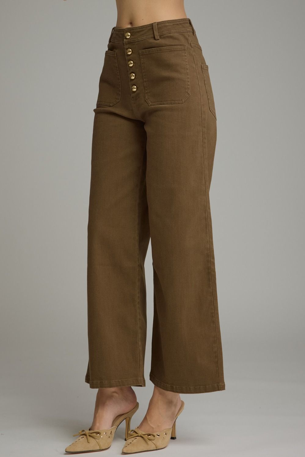 BROWN WIDE LEG PANT