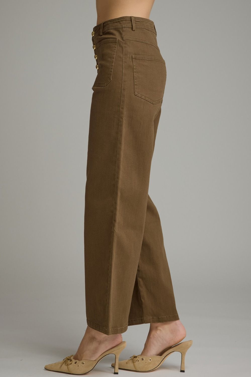 BROWN WIDE LEG PANT