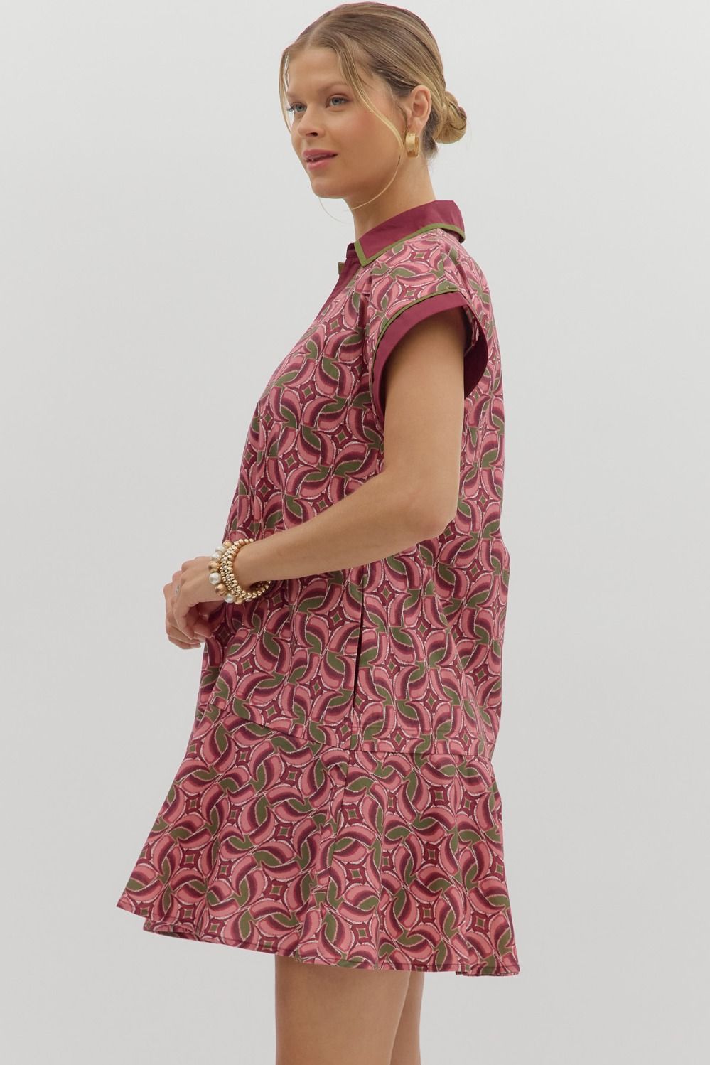 ABSTRACT MINI DRESS