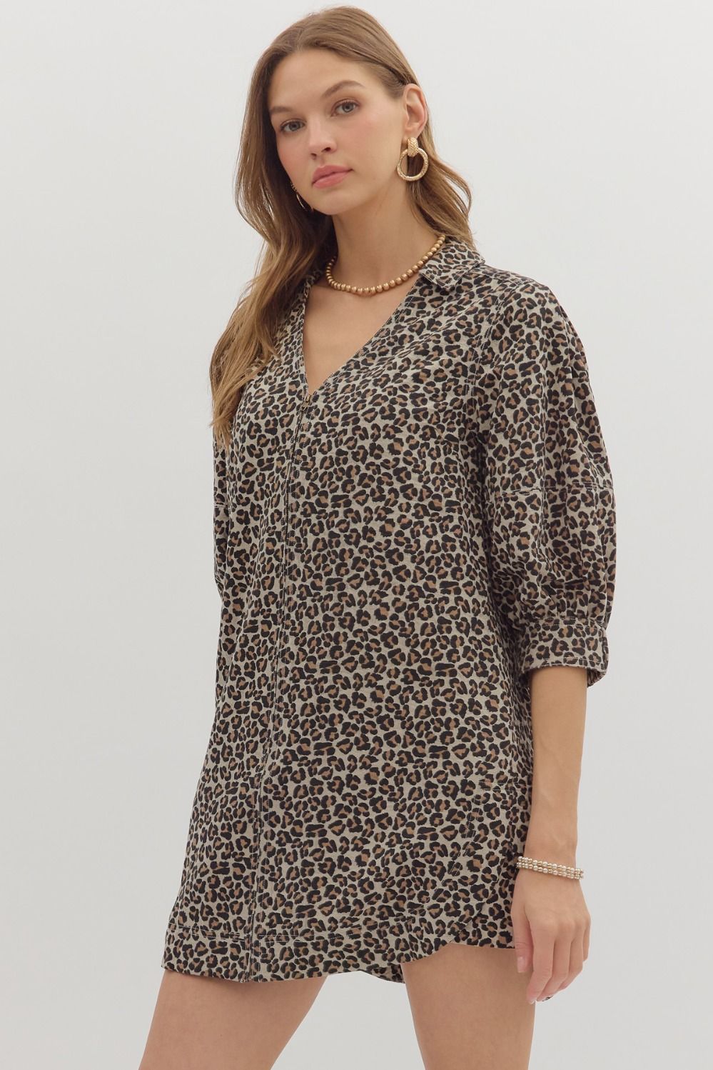 FLIRTY LEOPARD DRESS