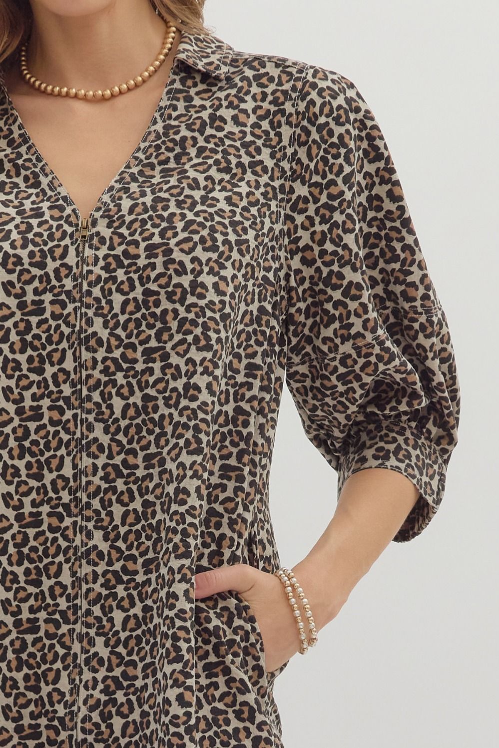 FLIRTY LEOPARD DRESS