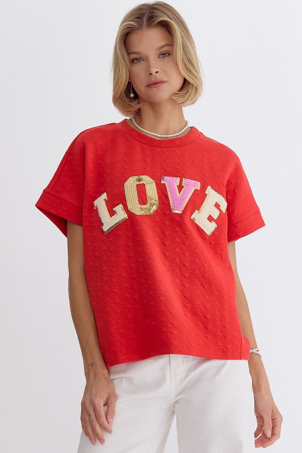 "LOVE" PATCH TOP