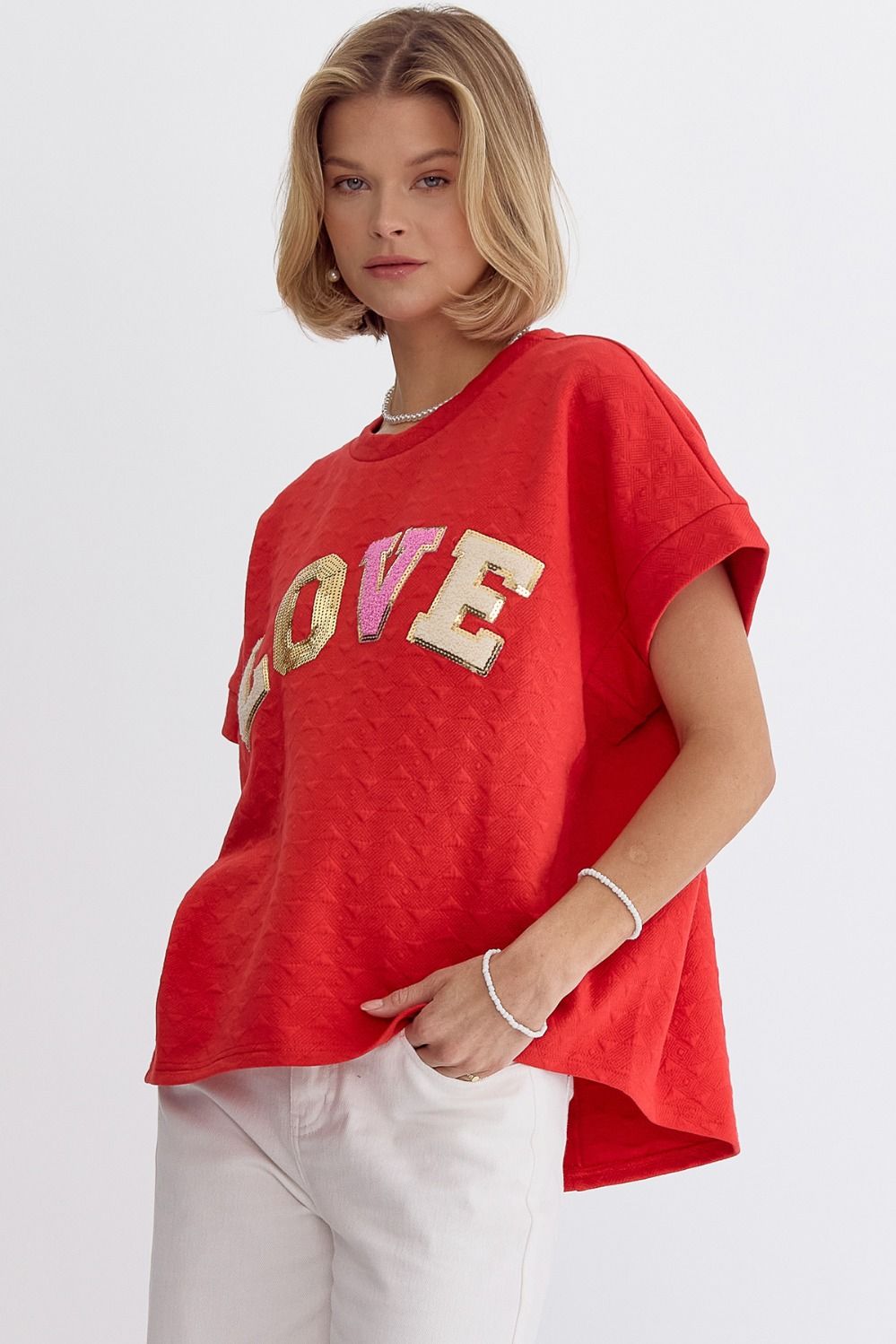 "LOVE" PATCH TOP