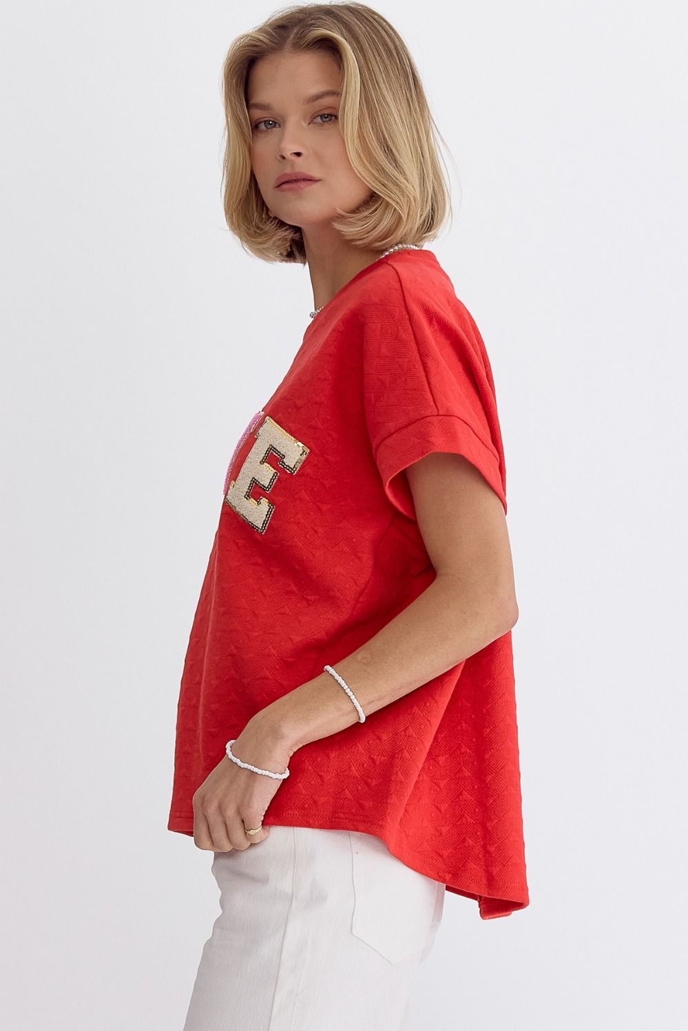 "LOVE" PATCH TOP