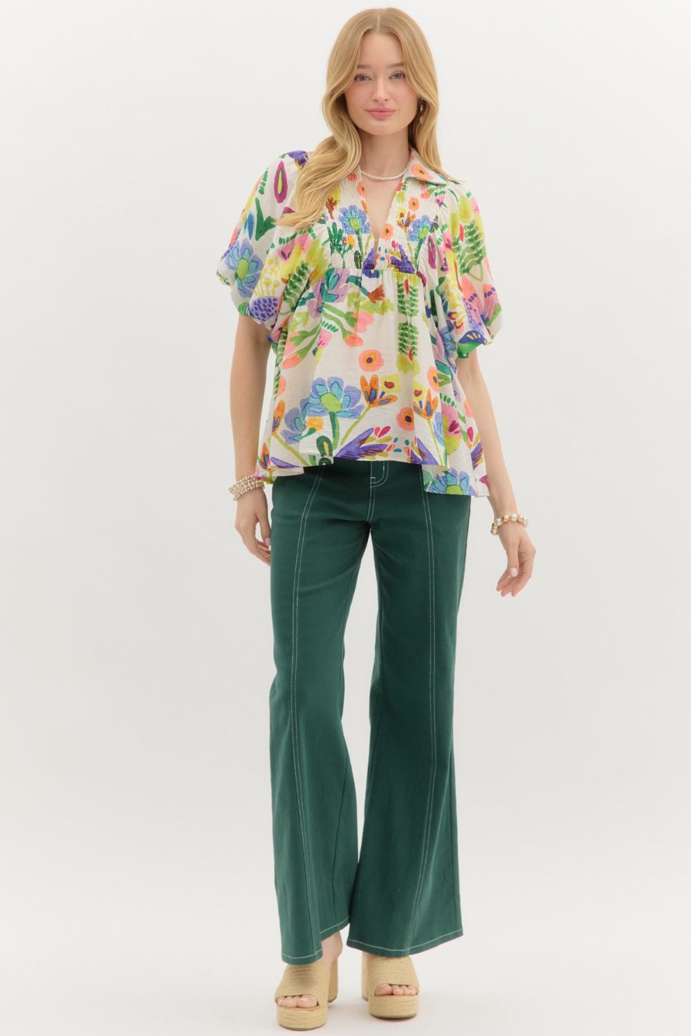 TROPICAL PULLOVER TOP