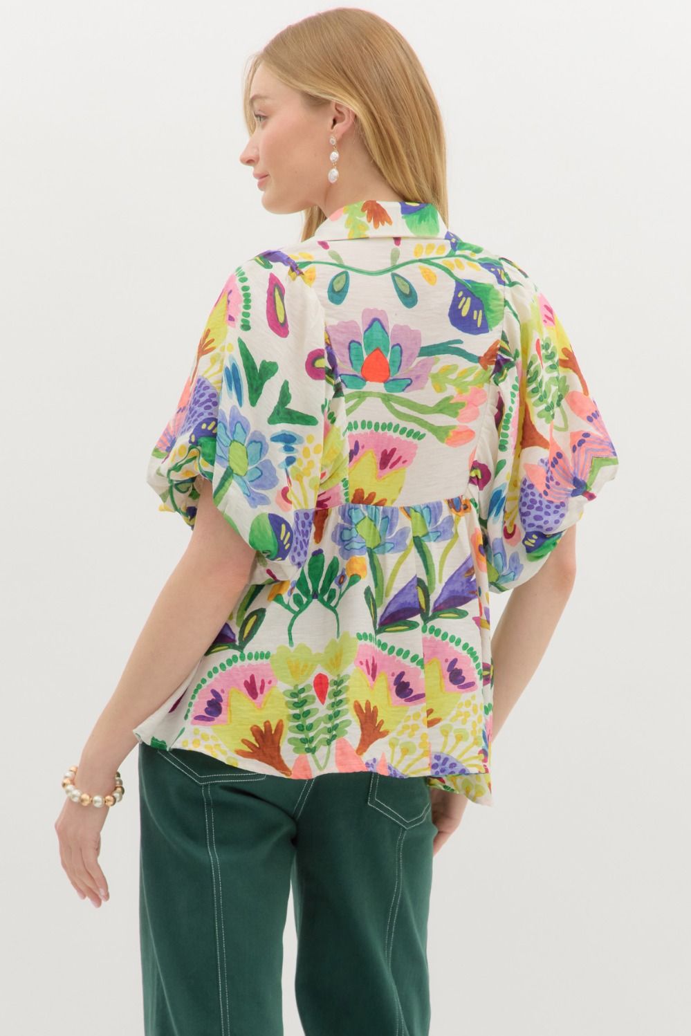 TROPICAL PULLOVER TOP