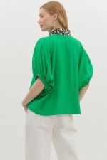 GREEN DOLMAN TOP
