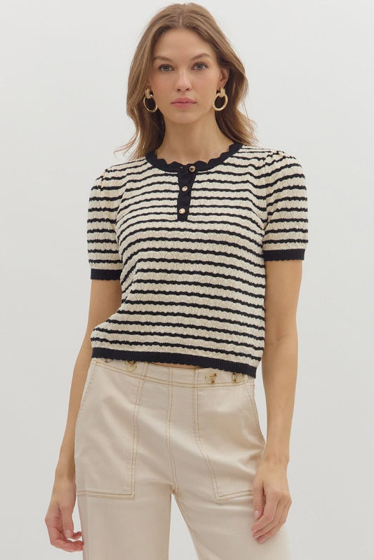 DELICATE STRIPED SWEATER