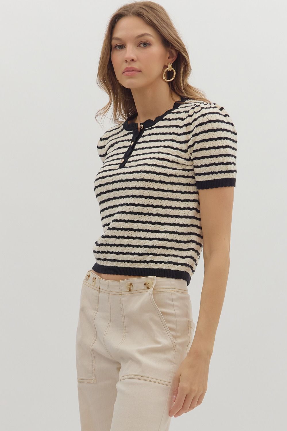 DELICATE STRIPED SWEATER