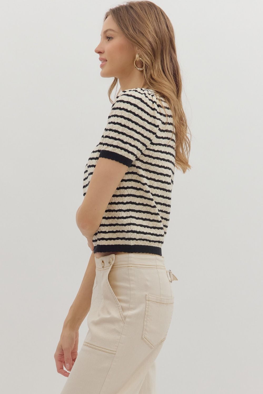 DELICATE STRIPED SWEATER
