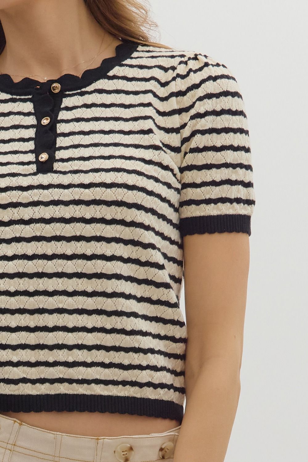 DELICATE STRIPED SWEATER