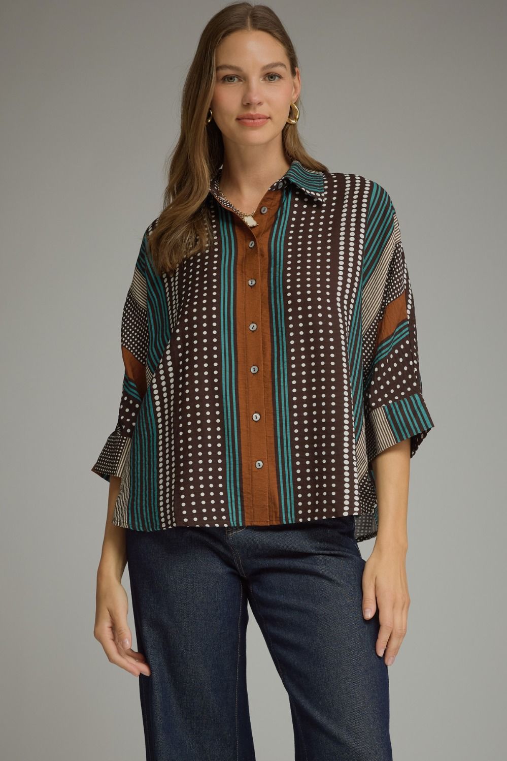 DOT & STRIPE TOP