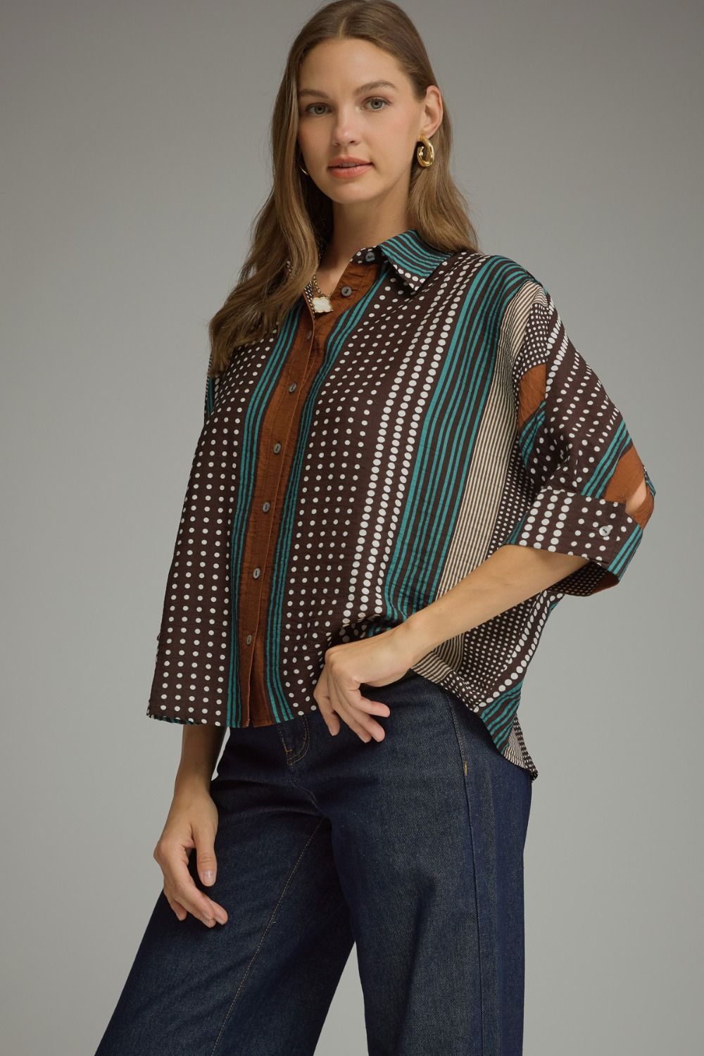 DOT & STRIPE TOP