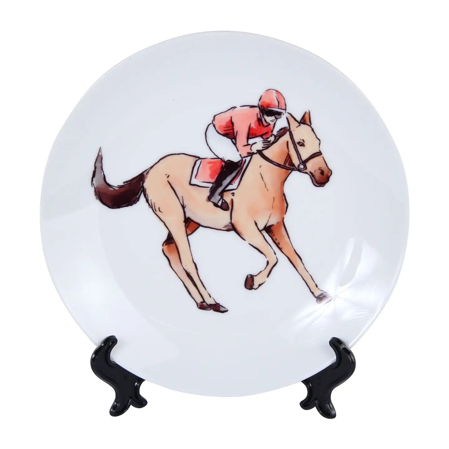 RED RIDING JOCKEY PLATE