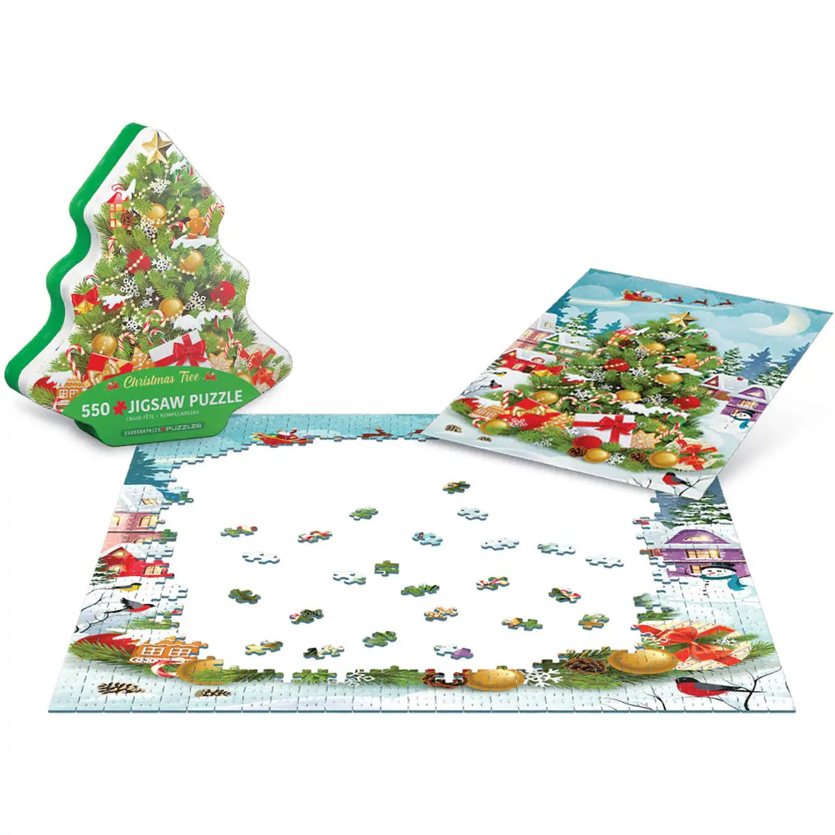 CHRISTMAS TREE TIN PUZZLE