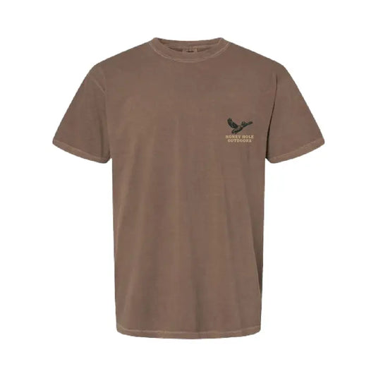 SHORT SLEEVE DUCK SHOTTY TEE - ESPRESSO