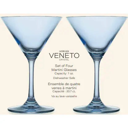 VENETO MARTINI GLASSES SET/4 - FROST BLUE
