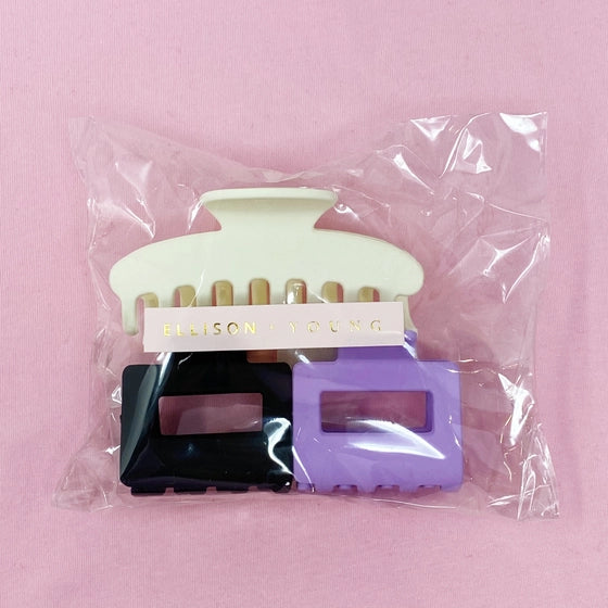 MATTE MUTED HAIR CLAW SET