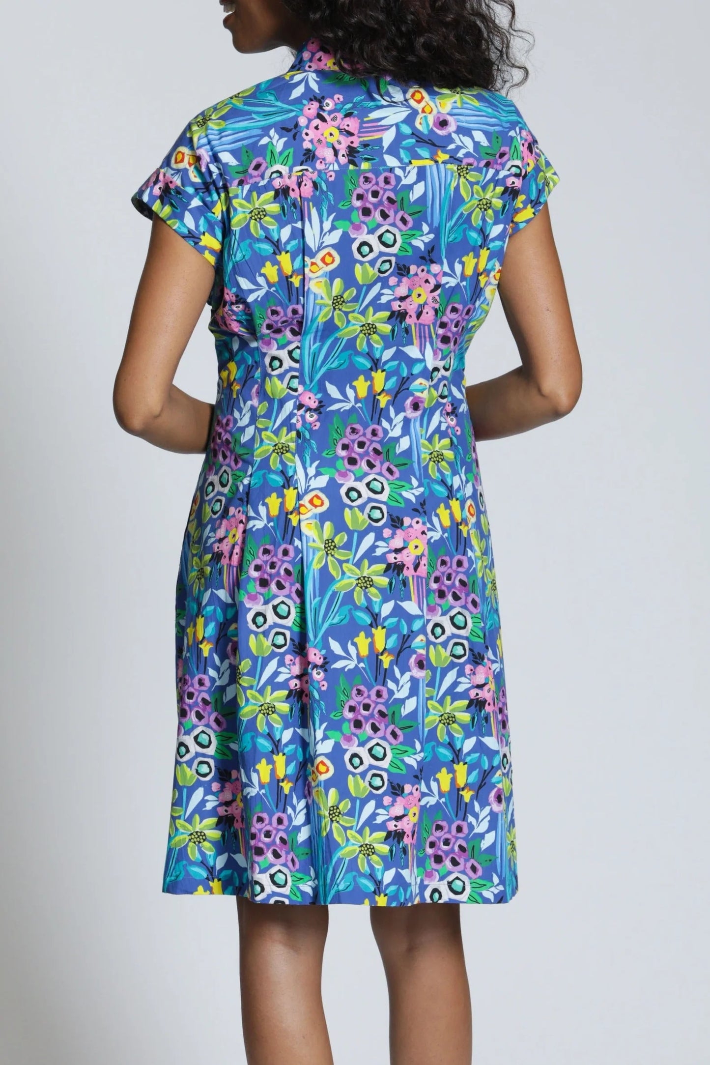 FLORAL TIE FRONT DRESS