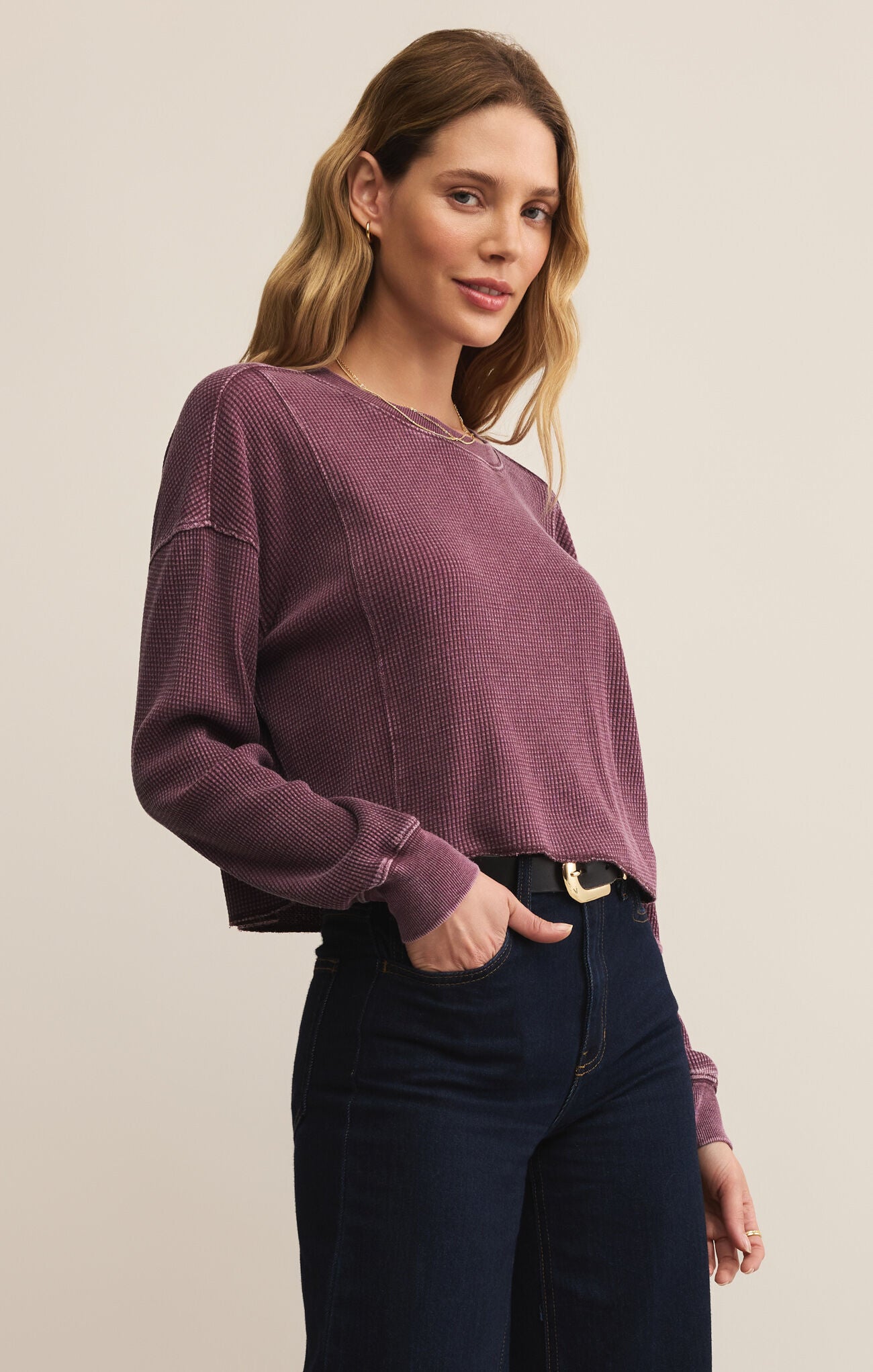 ANGEL MINI THERMAL TOP - MERLOT