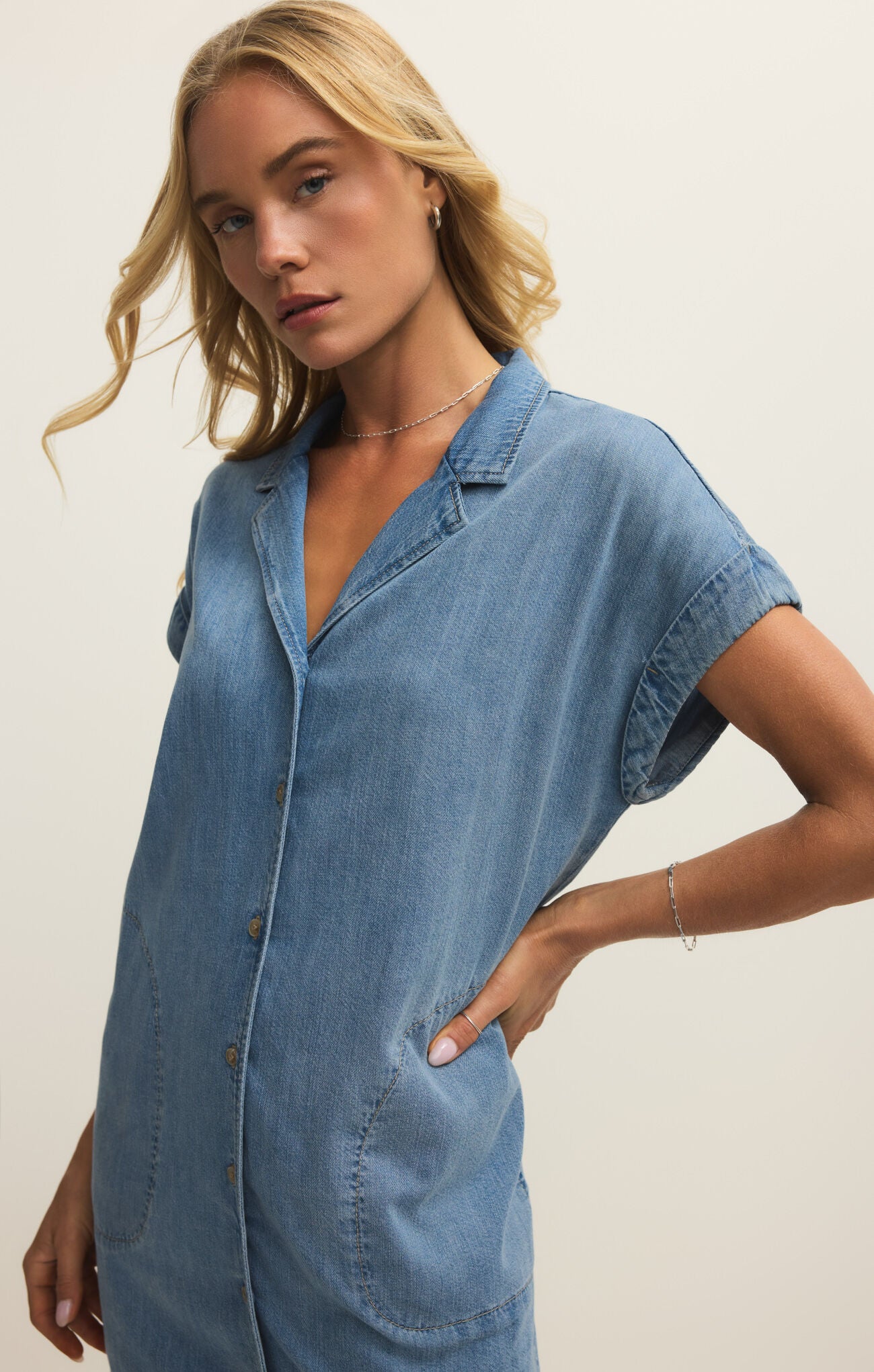 NAPA DENIM MINI DRESS