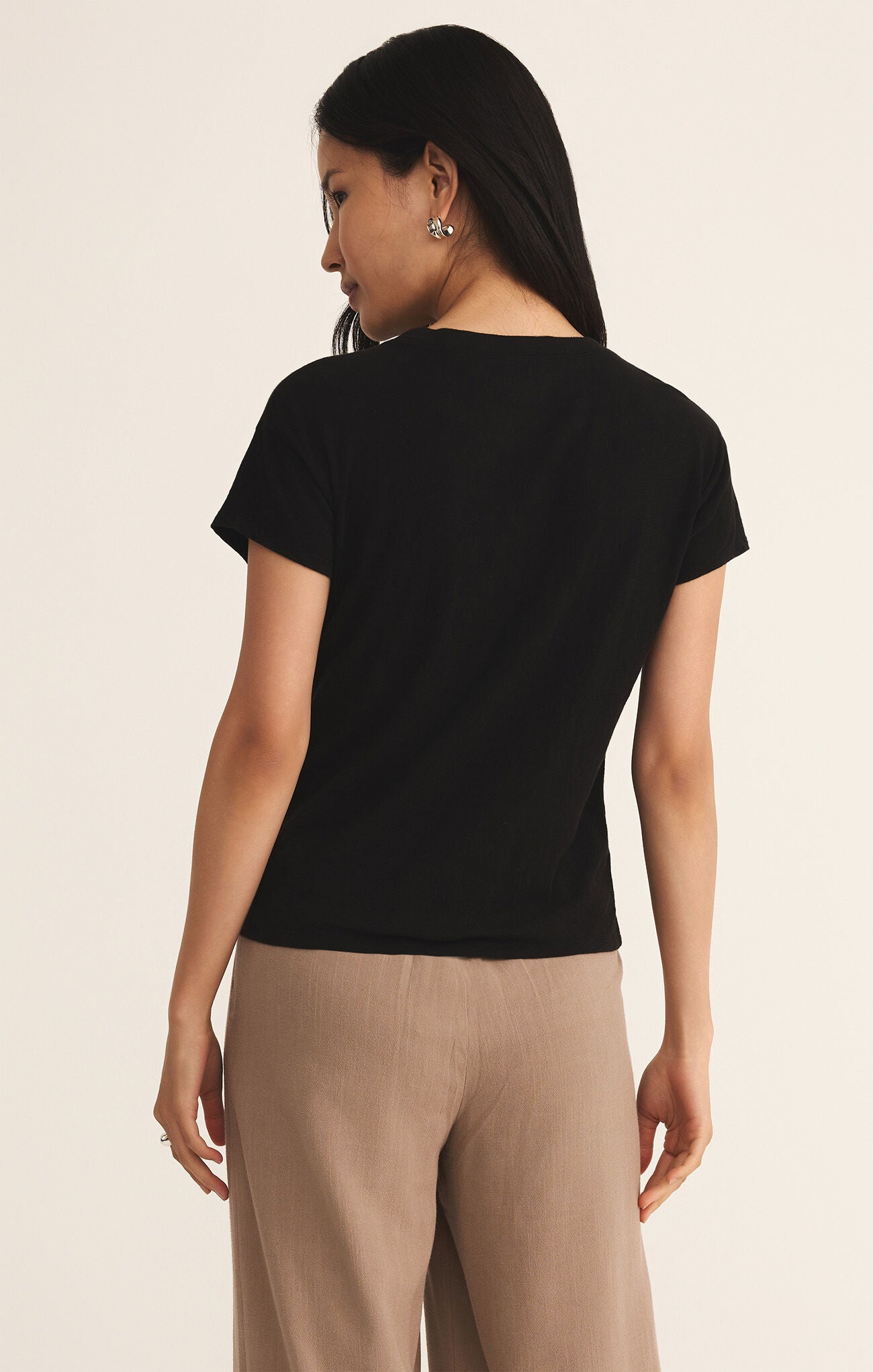 MODERN SLUB TEE - BLACK