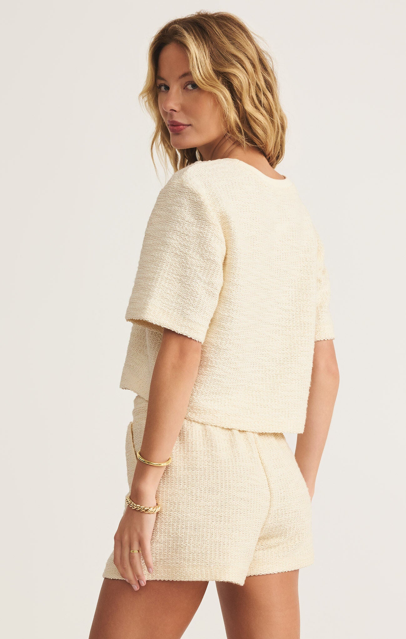 CURRAN LOOPED TERRY SWEATSHIRT - NATURAL