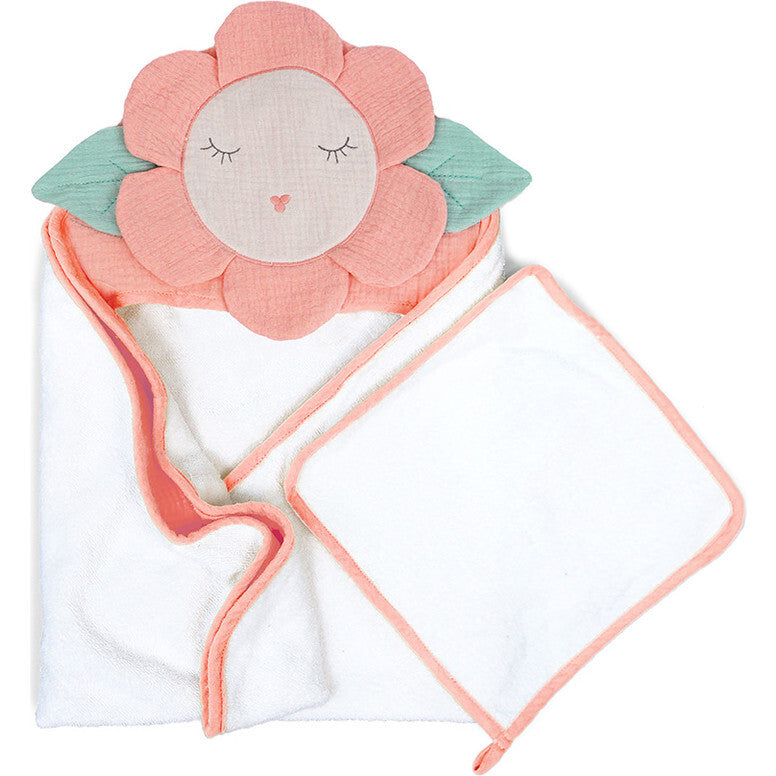 PETIT FLOWER TOWEL & WASHCLOTH SET