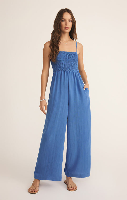 BEACH SIDE JUMPSUIT - BAY BLUE