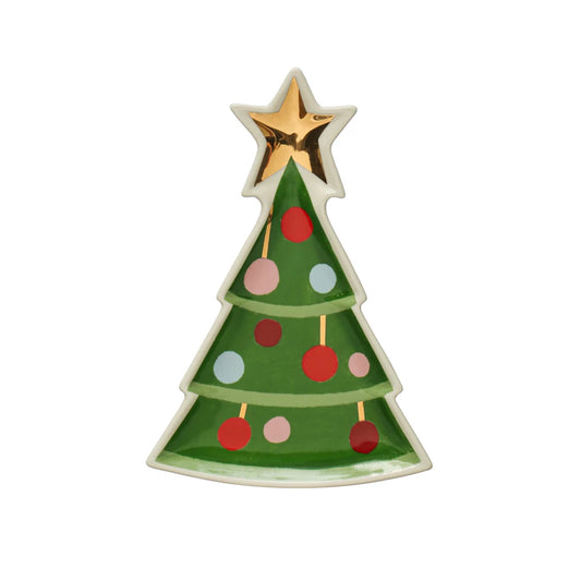 CHRISTMAS TREE SHAPED PLATE