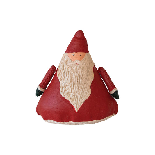 HAND PAINTED CANVAS SHORTY SANTA