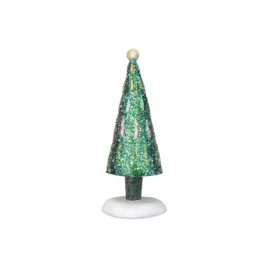 CHRISTMAS TREE W/ STRIPES & GLITTER